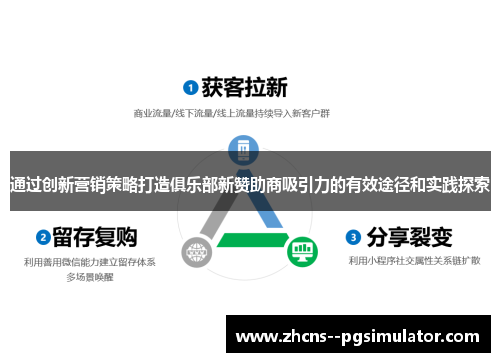通过创新营销策略打造俱乐部新赞助商吸引力的有效途径和实践探索
